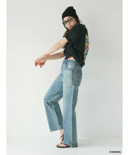 Ungrid(アングリッド)の「Captain America ロゴTee(Tシャツ/カットソー・レディース・オフホワイト/ブラック・FREE)」の10枚目の写真