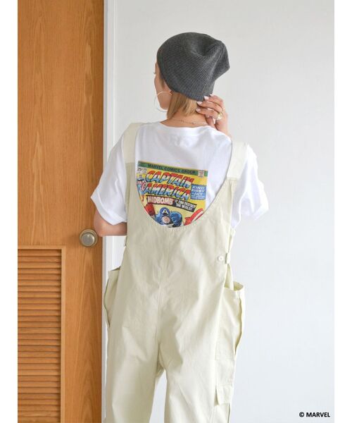 Ungrid(アングリッド)の「Captain America ロゴTee(Tシャツ/カットソー・レディース・オフホワイト/ブラック・FREE)」の13枚目の写真