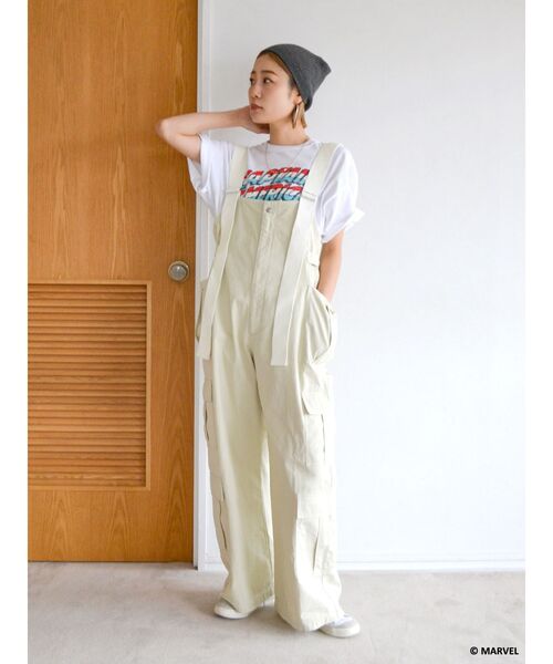 Ungrid(アングリッド)の「Captain America ロゴTee(Tシャツ/カットソー・レディース・オフホワイト/ブラック・FREE)」の15枚目の写真