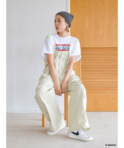 Ungrid(アングリッド)の「Captain America ロゴTee(Tシャツ/カットソー・レディース・オフホワイト/ブラック・FREE)」の17枚目の写真