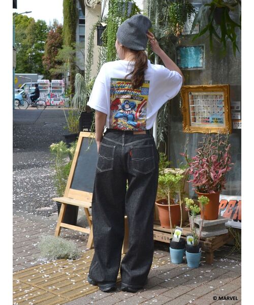 Ungrid(アングリッド)の「Captain America ロゴTee(Tシャツ/カットソー・レディース・オフホワイト/ブラック・FREE)」の21枚目の写真