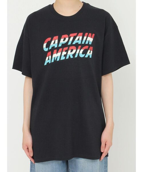 Ungrid(アングリッド)の「Captain America ロゴTee(Tシャツ/カットソー・レディース・オフホワイト/ブラック・FREE)」の22枚目の写真