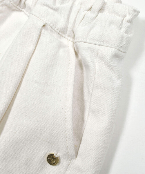 SLAP SLIP（スラップスリップ）の「おしりモチーフ刺しゅうデニムショートパンツ(90~130cm)（デニムパンツ・キッズ・ホワイト/ブルー・90cm/100cm/110cm/120cm/130cm）」の9枚目の写真