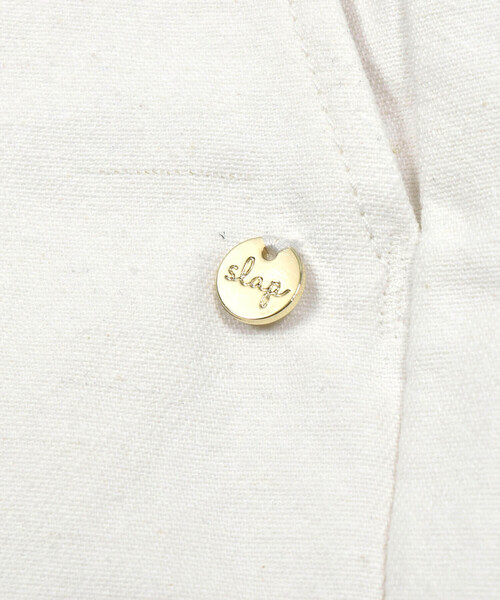 SLAP SLIP（スラップスリップ）の「おしりモチーフ刺しゅうデニムショートパンツ(90~130cm)（デニムパンツ・キッズ・ホワイト/ブルー・90cm/100cm/110cm/120cm/130cm）」の10枚目の写真