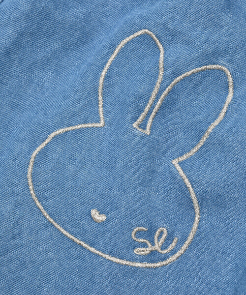 SLAP SLIP（スラップスリップ）の「おしりモチーフ刺しゅうデニムショートパンツ(90~130cm)（デニムパンツ・キッズ・ホワイト/ブルー・90cm/100cm/110cm/120cm/130cm）」の20枚目の写真
