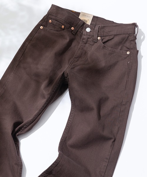 Levi's（リーバイス）の「【Levi’s/リーバイス】　505 レギュラーストレート ストレッチ 5ポケット カラーデニム＆ツイルチノ/505 REGULAR STRAIGHT COLOR PANTS/ジーンズ/ヴィンテージ/アメカジ/古着風/レトロ/2024SS（デニムパンツ・メンズ・チャコールグレー/ダークブラウン/ベージュ/ブラック・29inch/33inch/31inch/34inch/32inch/30inch/28inch）」の3枚目の写真