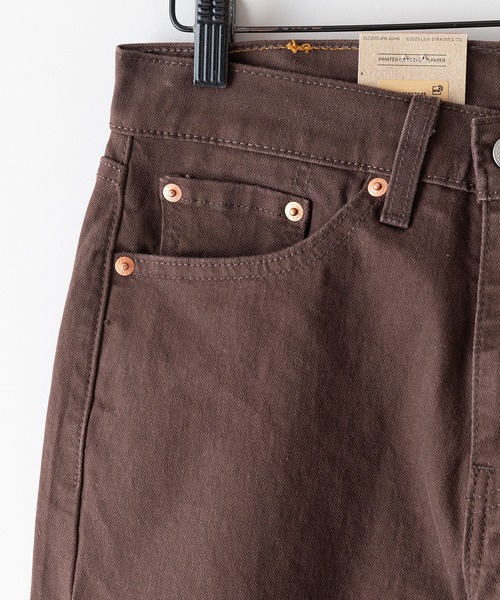 Levi's（リーバイス）の「【Levi’s/リーバイス】　505 レギュラーストレート ストレッチ 5ポケット カラーデニム＆ツイルチノ/505 REGULAR STRAIGHT COLOR PANTS/ジーンズ/ヴィンテージ/アメカジ/古着風/レトロ/2024SS（デニムパンツ・メンズ・チャコールグレー/ダークブラウン/ベージュ/ブラック・29inch/33inch/31inch/34inch/32inch/30inch/28inch）」の12枚目の写真