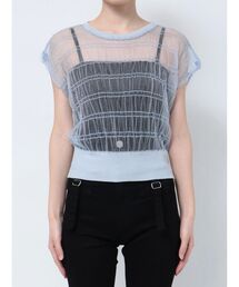 EMODA | シアーチュールニットタンクトップ(タンクトップ)