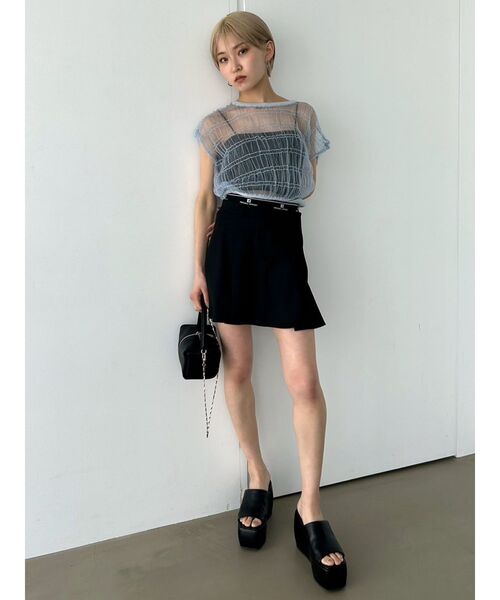 EMODA(エモダ)の「シアーチュールニットタンクトップ(タンクトップ・レディース・ブルー/グレー/ブラック・FREE)」の22枚目の写真