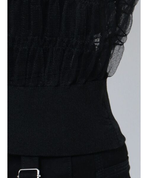 EMODA(エモダ)の「シアーチュールニットタンクトップ(タンクトップ・レディース・ブルー/グレー/ブラック・FREE)」の9枚目の写真