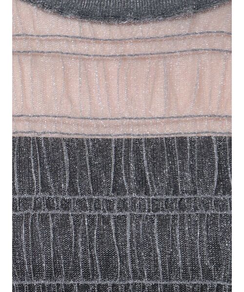 EMODA(エモダ)の「シアーチュールニットタンクトップ(タンクトップ・レディース・ブルー/グレー/ブラック・FREE)」の6枚目の写真