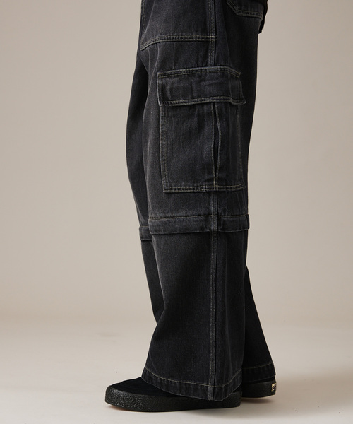 JOURNAL STANDARD（ジャーナルスタンダード）の「デニム テックキャノン カーゴパンツ（デニムパンツ・メンズ・ブラック系その他/ブルー系その他・MEDIUM/LARGE）」の10枚目の写真