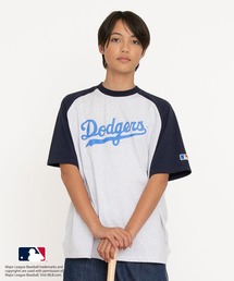 GLAZOS | 【MLB】チームロゴプリントラグランスリーブ半袖Tシャツ(Tシャツ/カットソー)