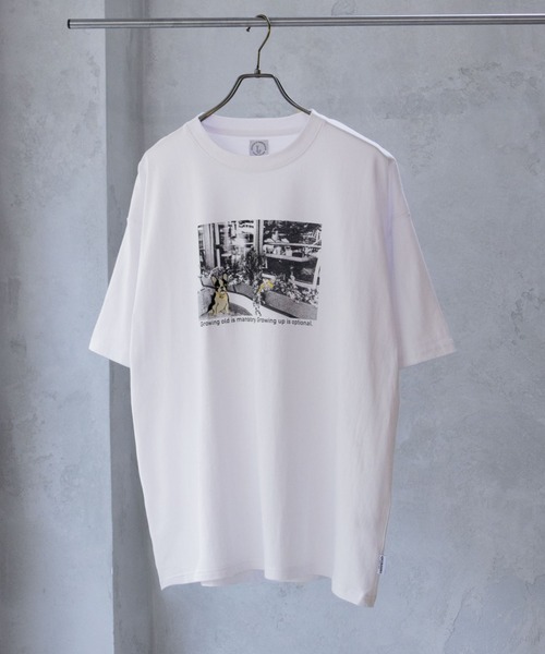Mac-House(マックハウス)の「フォト刺繍ショートスリーブTシャツ(Tシャツ/カットソー・メンズ・ホワイト系1/ホワイト系2/ブルーグリーン/パープル・M/L)」の3枚目の写真