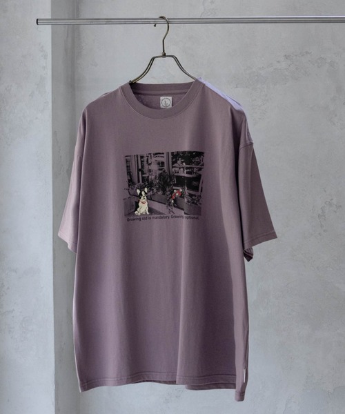 Mac-House(マックハウス)の「フォト刺繍ショートスリーブTシャツ(Tシャツ/カットソー・メンズ・ホワイト系1/ホワイト系2/ブルーグリーン/パープル・M/L)」の2枚目の写真