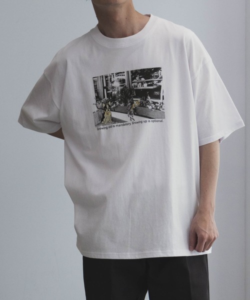 Mac-House(マックハウス)の「フォト刺繍ショートスリーブTシャツ(Tシャツ/カットソー・メンズ・ホワイト系1/ホワイト系2/ブルーグリーン/パープル・M/L)」の12枚目の写真
