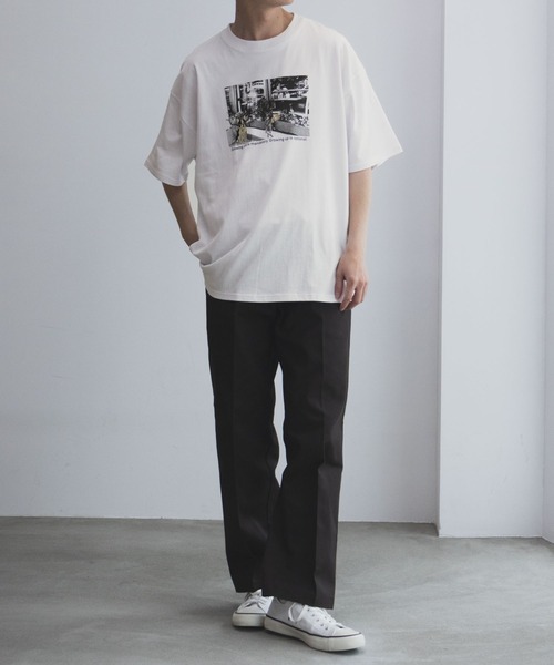 Mac-House(マックハウス)の「フォト刺繍ショートスリーブTシャツ(Tシャツ/カットソー・メンズ・ホワイト系1/ホワイト系2/ブルーグリーン/パープル・M/L)」の16枚目の写真
