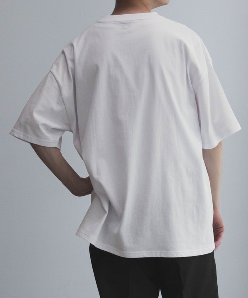 Mac-House(マックハウス)の「フォト刺繍ショートスリーブTシャツ(Tシャツ/カットソー・メンズ・ホワイト系1/ホワイト系2/ブルーグリーン/パープル・M/L)」の21枚目の写真