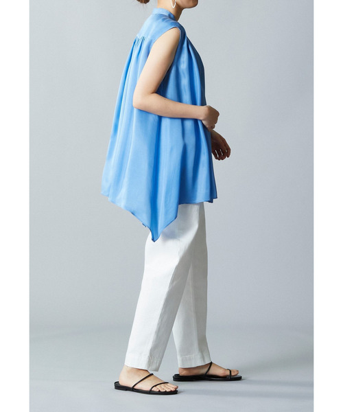 1er Arrondissement（プルミエアロンディスモン）の「デニムハイウエストテーパードパンツ（その他パンツ・レディース・オフホワイト/インディゴブルー・36/38）」の13枚目の写真