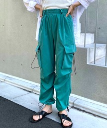 ベルト付き　裾ドロストカラーカーゴパンツ