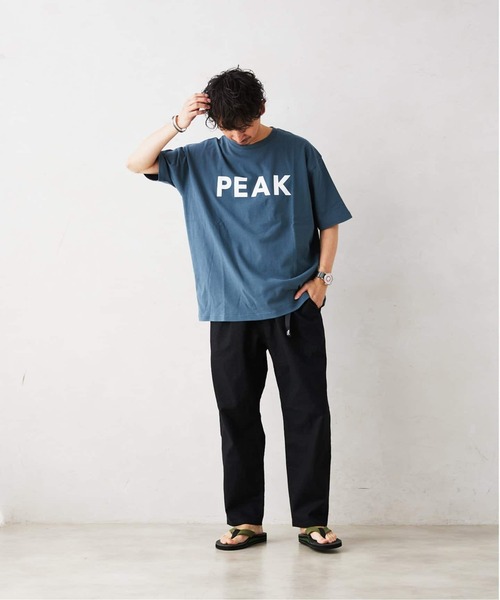 JOURNAL STANDARD relume（ジャーナルスタンダード　レリューム）の「《追加》SNOW PEAK / スノーピーク 別注 SP Logo Tシャツ（Tシャツ/カットソー・メンズ・ブラック/ピンク/ブルー・SMALL/MEDIUM/LARGE）」の5枚目の写真