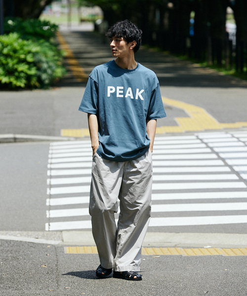 JOURNAL STANDARD relume（ジャーナルスタンダード　レリューム）の「《追加》SNOW PEAK / スノーピーク 別注 SP Logo Tシャツ（Tシャツ/カットソー・メンズ・ブラック/ピンク/ブルー・SMALL/MEDIUM/LARGE）」の8枚目の写真