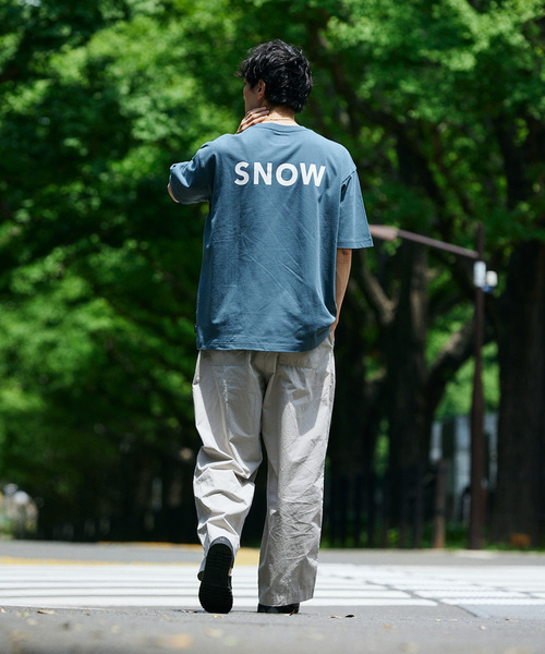JOURNAL STANDARD relume（ジャーナルスタンダード　レリューム）の「《追加》SNOW PEAK / スノーピーク 別注 SP Logo Tシャツ（Tシャツ/カットソー・メンズ・ブラック/ピンク/ブルー・SMALL/MEDIUM/LARGE）」の10枚目の写真