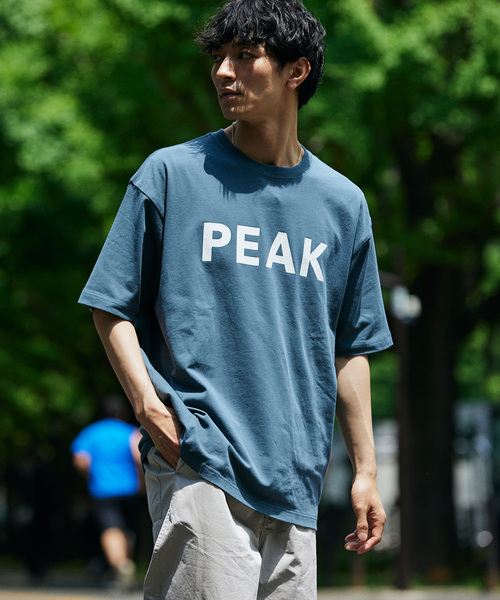 JOURNAL STANDARD relume（ジャーナルスタンダード　レリューム）の「《追加》SNOW PEAK / スノーピーク 別注 SP Logo Tシャツ（Tシャツ/カットソー・メンズ・ブラック/ピンク/ブルー・SMALL/MEDIUM/LARGE）」の12枚目の写真