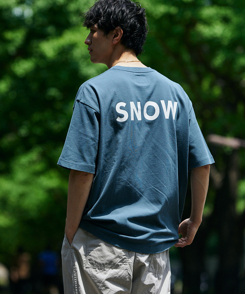 JOURNAL STANDARD relume（ジャーナルスタンダード　レリューム）の「《追加》SNOW PEAK / スノーピーク 別注 SP Logo Tシャツ（Tシャツ/カットソー・メンズ・ブラック/ピンク/ブルー・SMALL/MEDIUM/LARGE）」の13枚目の写真