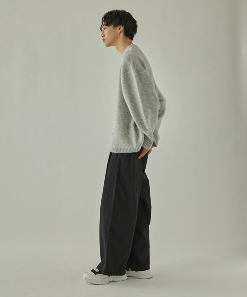 超美品COGTHEBIGSMOKE グレー ニット バルーンスリーブ molk（モルク）の「【molk】バルーンスリーブメランジニット（ニット