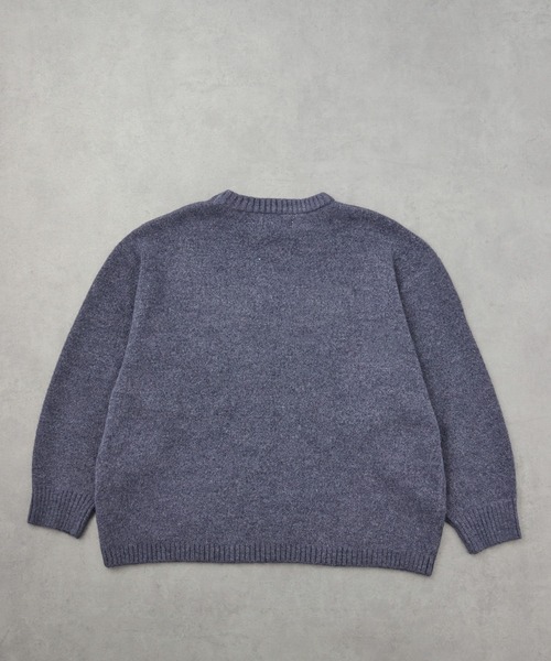 超美品COGTHEBIGSMOKE グレー ニット バルーンスリーブ アーガ Aga バルーンスリーブモックネックニット （ブルー