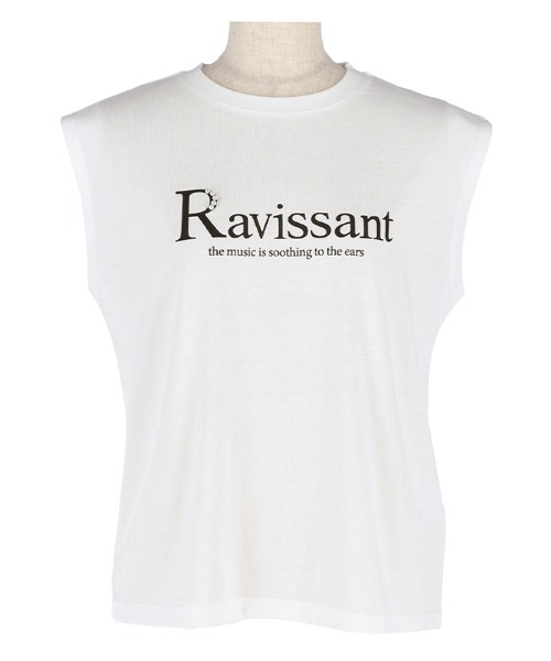 サナ⑤ＬＬアイボリーパール使いロゴデザインＴシャツカットソー　夏 パールロゴミニマルTシャツ(F WHITE): TOPS