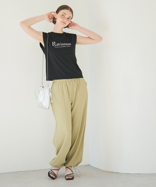 セール】【WEB限定セール】パール付きロゴTシャツ（Tシャツ/カットソー