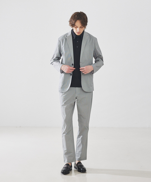 ABAHOUSE GRAY（アバハウスグレイ）の「【Air Hole Stretch / セットアップ対応】メッシュジャケット / サマージャケット（テーラードジャケット・メンズ・ライトグレー/モカ/ブルー/ネイビー・44/50/48/46）」の19枚目の写真