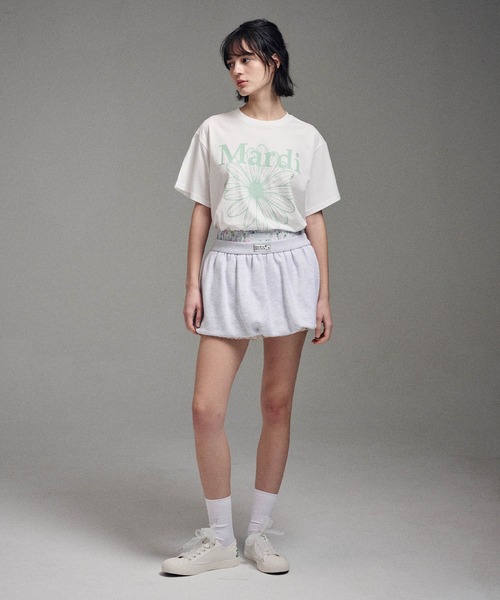 Mardi Mercredi（マルディメクルディ）の「TSHIRT FLOWERMARDI（Tシャツ/カットソー・レディース・ホワイト系その他/ネイビー系1/ブラック×ブルー/レッド・FREE）」の9枚目の写真