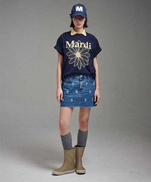 TSHIRT FLOWERMARDI（Tシャツ/カットソー）｜Mardi Mercredi