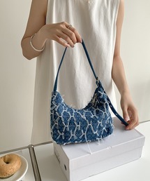 LAFFMO（ラフモ）の「チュールデニムショルダーバッグ（ショルダーバッグ）」