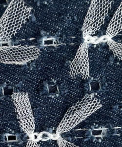 LAFFMO（ラフモ）の「チュールデニムショルダーバッグ（ショルダーバッグ・レディース・ライトブルー/ブルー/ダークブルー・F）」の12枚目の写真