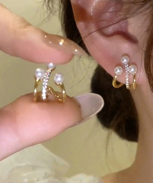 Miniministore(ミニミニストア)の「ピアス フェイクパール レディース結婚式(ピアス(両耳用)・レディース・ゴールド・FREE)」の10枚目の写真