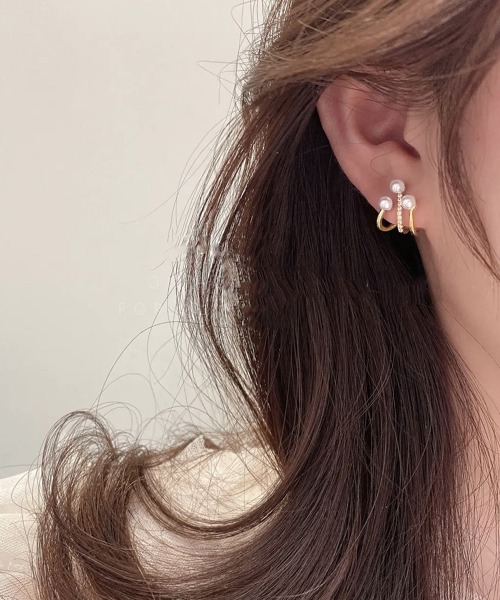 Miniministore(ミニミニストア)の「ピアス フェイクパール レディース結婚式(ピアス(両耳用)・レディース・ゴールド・FREE)」の8枚目の写真