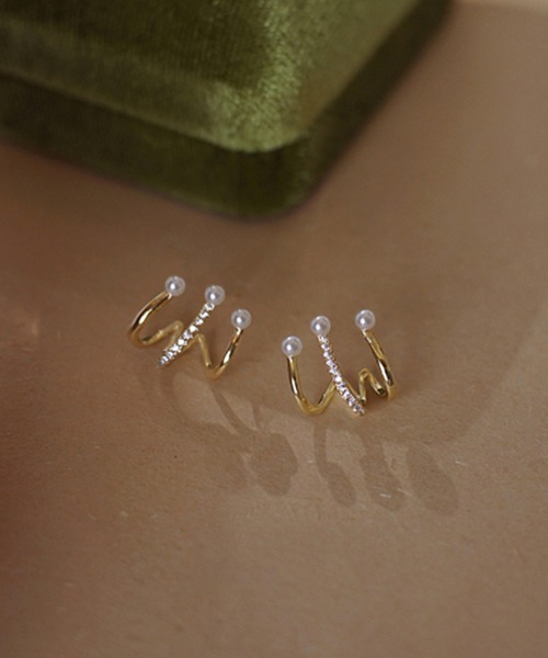Miniministore(ミニミニストア)の「ピアス フェイクパール レディース結婚式(ピアス(両耳用)・レディース・ゴールド・FREE)」の5枚目の写真