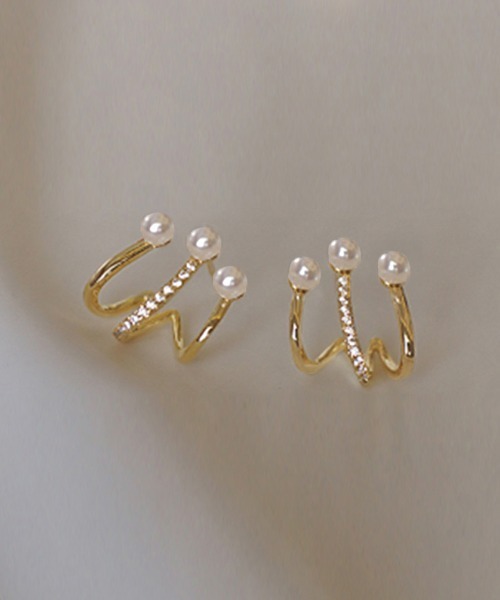 Miniministore(ミニミニストア)の「ピアス フェイクパール レディース結婚式(ピアス(両耳用)・レディース・ゴールド・FREE)」の2枚目の写真