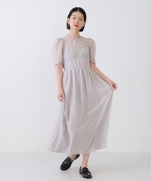 新品petit main◇プティマインレースプリーツワンピドレスフォーマル120 セール】【リンク】チュールレースワンピース(キッズ
