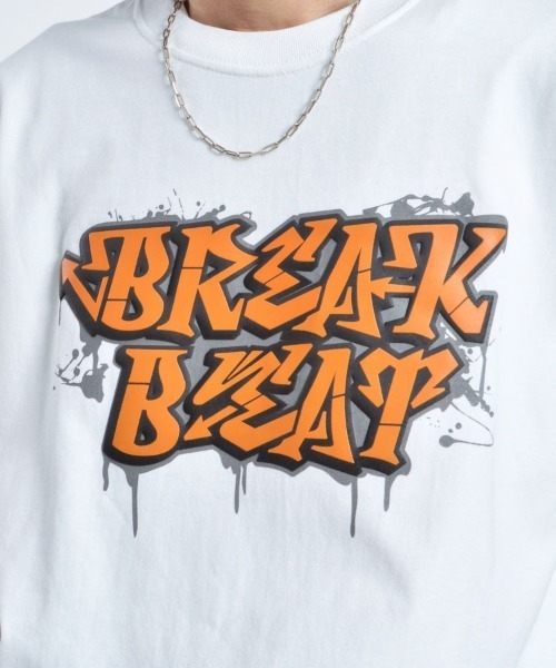 MODISH GAZE(モディシュガゼ)の「【MODISH GAZE】7.4スーパーヘビーオンス発泡プリントグラフィックプリントTシャツ BREAK BEAT(CP)(Tシャツ/カットソー・レディース・ホワイト/ブラック/ライトブルー・XL/L/M)」の6枚目の写真