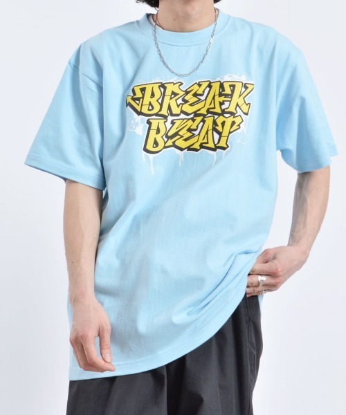 MODISH GAZE(モディシュガゼ)の「【MODISH GAZE】7.4スーパーヘビーオンス発泡プリントグラフィックプリントTシャツ BREAK BEAT(CP)(Tシャツ/カットソー・レディース・ホワイト/ブラック/ライトブルー・XL/L/M)」の22枚目の写真