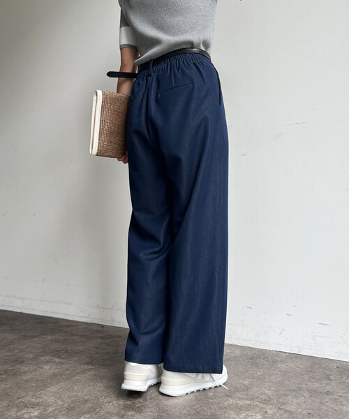 Chez toi（シェトワ）の「ストレッチデニムパンツ（デニムパンツ・レディース・インディゴブルー/サックスブルー・FREE）」の6枚目の写真