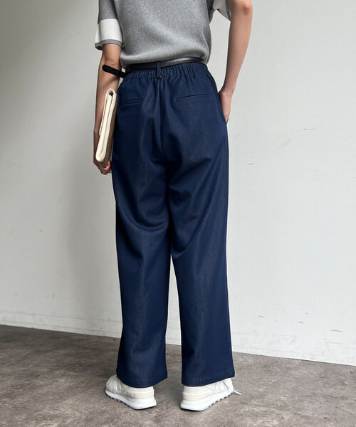 Chez toi（シェトワ）の「ストレッチデニムパンツ（デニムパンツ・レディース・インディゴブルー/サックスブルー・FREE）」の5枚目の写真