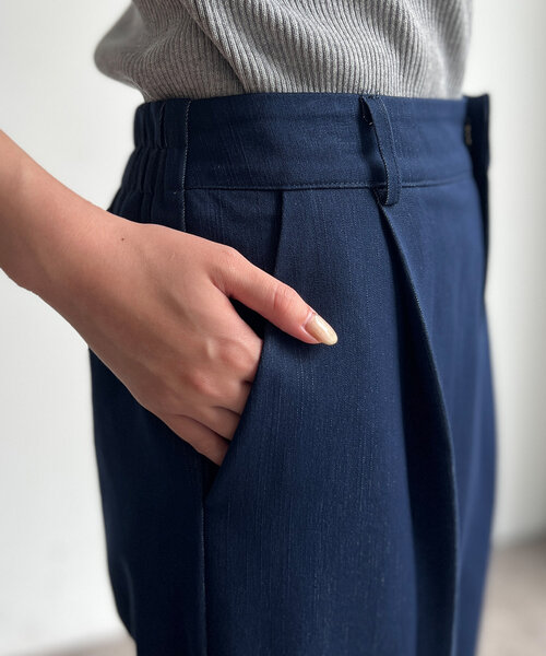 Chez toi（シェトワ）の「ストレッチデニムパンツ（デニムパンツ・レディース・インディゴブルー/サックスブルー・FREE）」の21枚目の写真