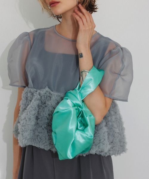 DONOBAN(ドノバン)の「【ANDRESD】coron form bag パーティーバッグ 結婚式 二次会 お呼ばれ フォーマル オケージョン(ハンドバッグ・レディース・パープル/グリーン/ターコイズブルー/ピンク/ゴールド/シルバー/ブラック/ベージュ/ライトグリーン・ONE)」の5枚目の写真