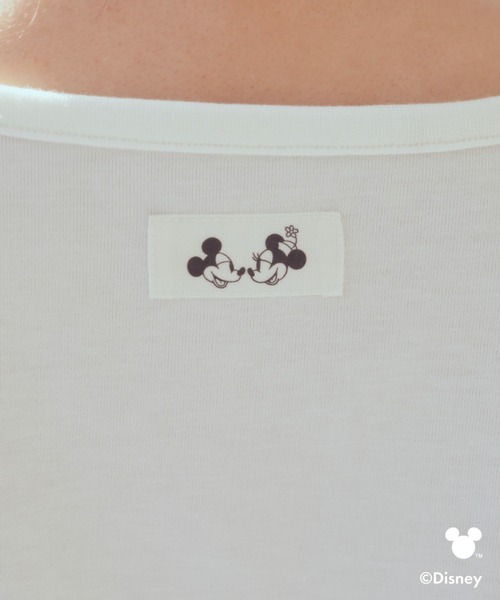 Disney(ディズニー)の「ミッキー/フリルアートTシャツ(Tシャツ/カットソー・レディース・ライトピンク/ライトグレー・FREE)」の7枚目の写真